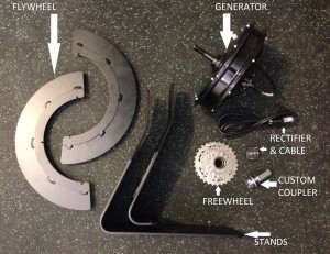 Bicycle Generator DIY KIT with labels
